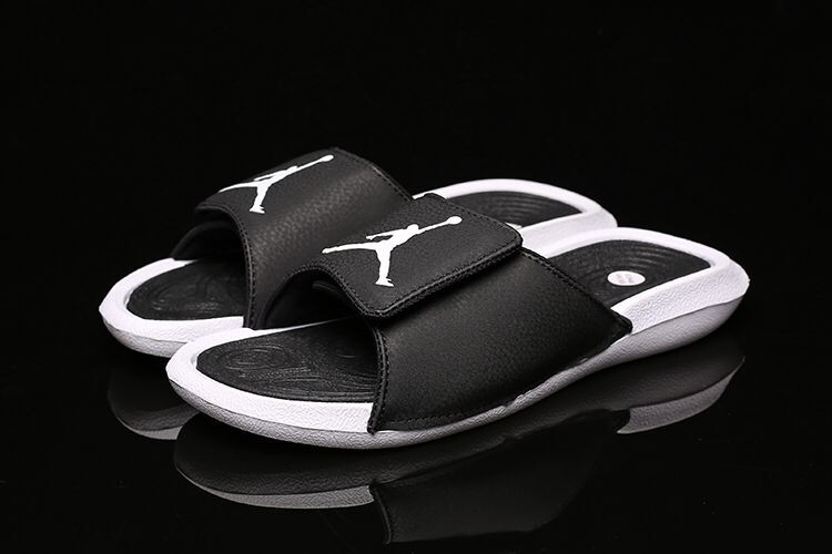 Women Air Jordan Hydro 6 Sandals Black White